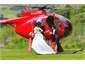 Bride arriving by Helicopter
