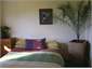 1 of 2 queen sized bedrooms, also has a twin and s