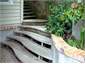 The entrance steps