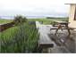 Decking - view of lake in 'misty rain'.