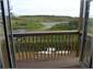 View from bedroom across dune