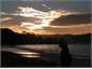sunset Kuaotunu beach