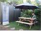 Bathroom shed and outside table