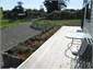 View across deck garden