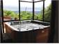 Relax with a glass of wine in the private spa room