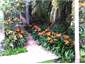 Springtime pathway to Apmt