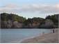 From the opposite end of beach