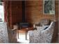 Lounge wih log fire