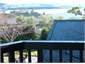 View from upstairs deck to lake