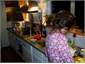 The kitchen in action