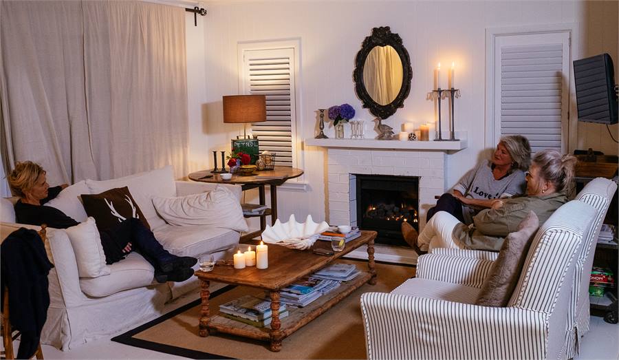 Fireside with friends