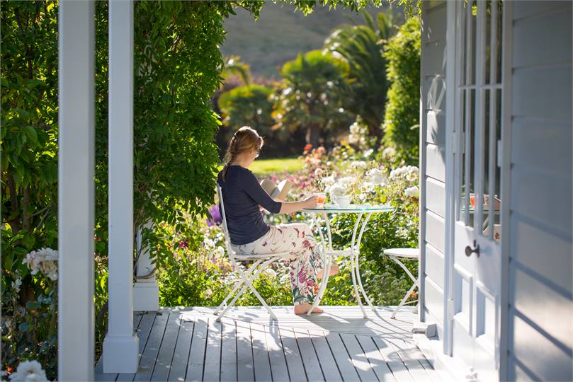 Enticing outdoor areas outside each room