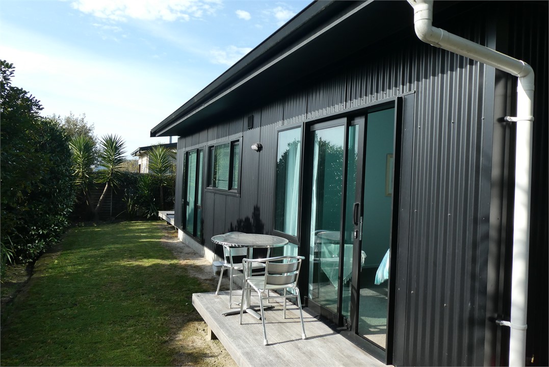 Sunny nook private deck outside king bedroom