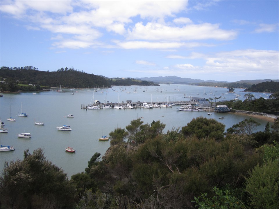 View Over Opua wharf