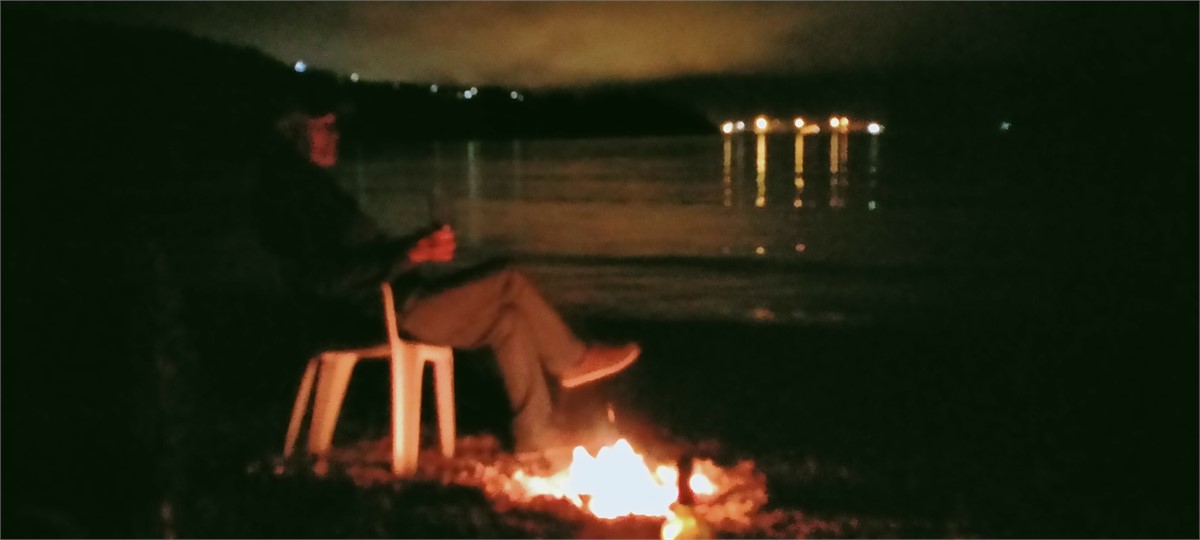View at night looking acroos to Lyttelton from Pur
