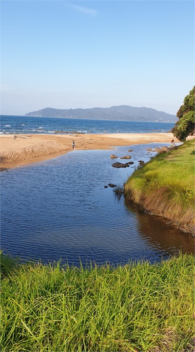 Opposite the Cable Bay store