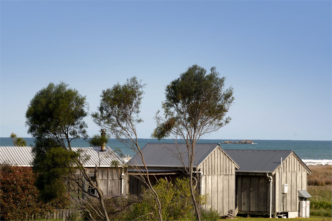 View from cabins to ocean