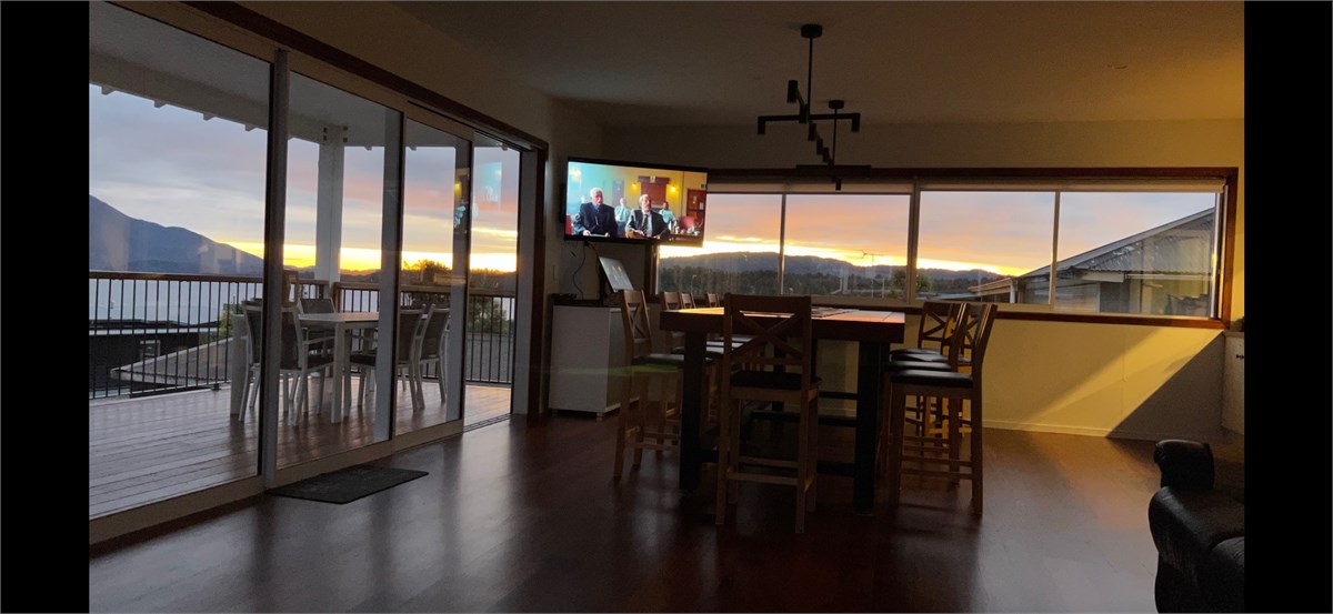 Living room with panoramic views