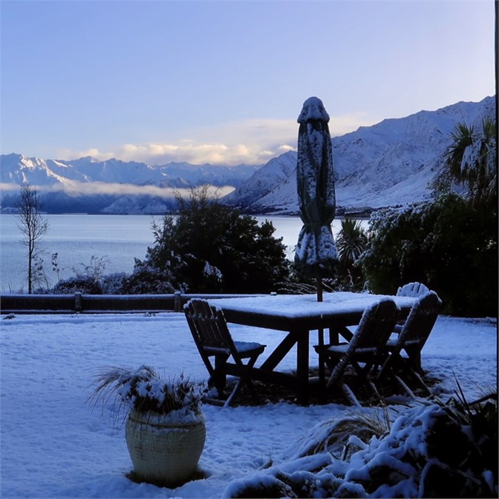 View from the Black Shack after a dusting of snow.