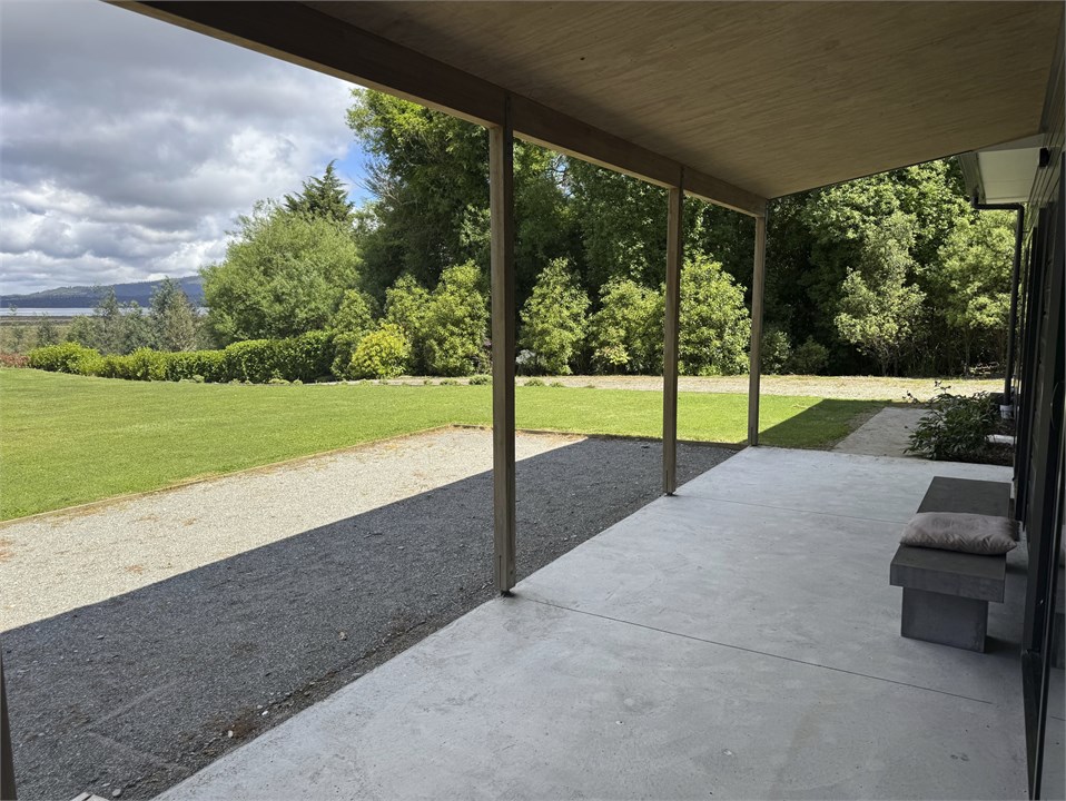 Walk out onto huge lawn over looking the lake