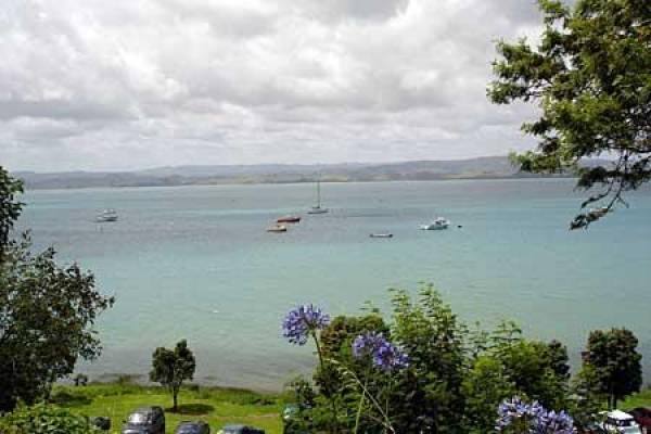 View from bath & front lawn