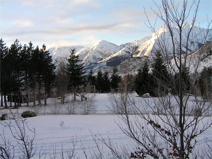 The view from the kitchen - children’s playground