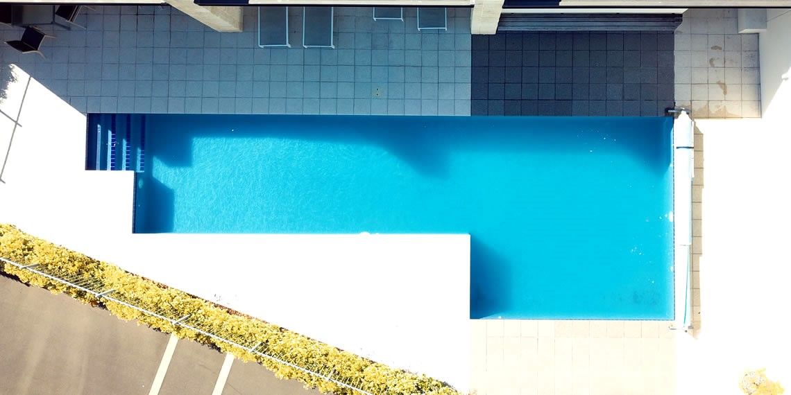 The swimming pool free for our guests to use