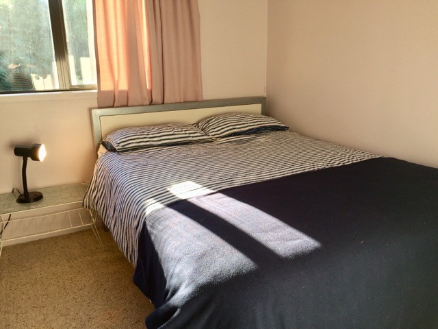 Second bedroom with double bed and 2 bunk-beds