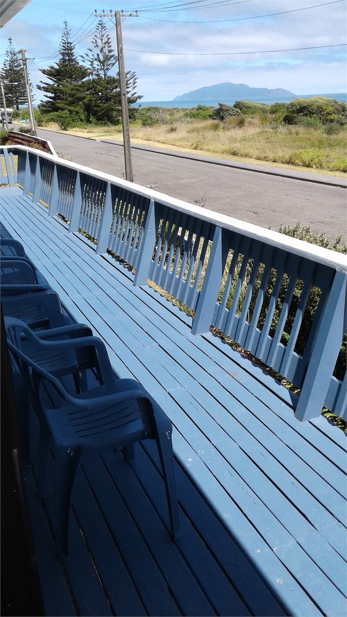 View from west-facing deck to Kapiti Island