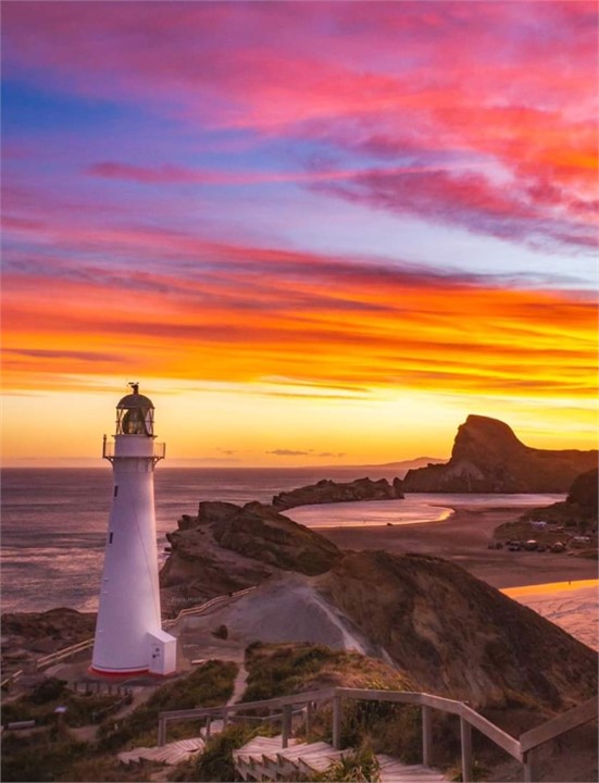 View from lighthouse steps