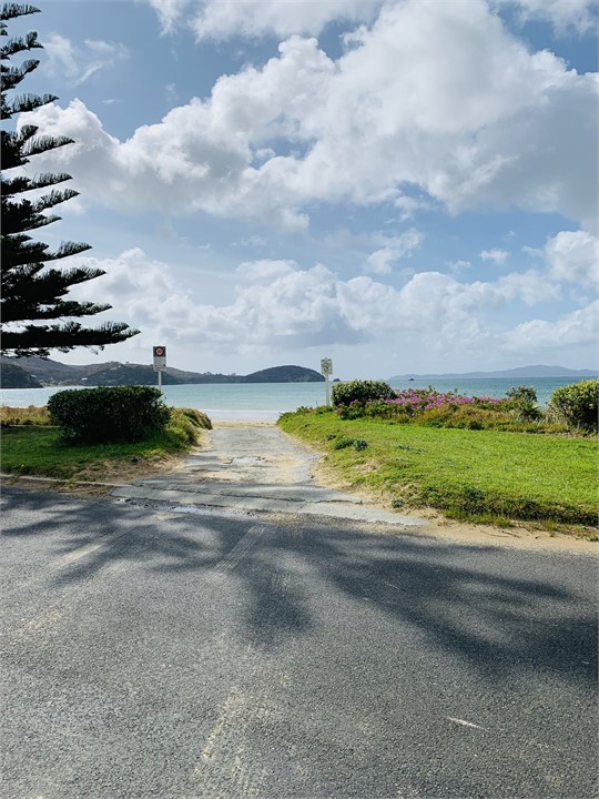 Beach access for boat launch