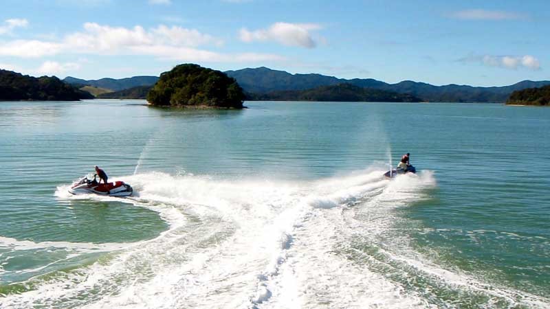 Jet-skiing the Hokianga
