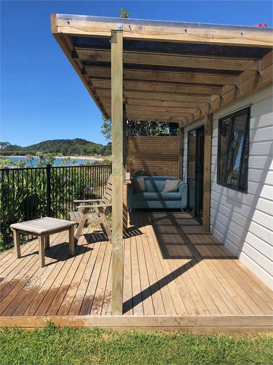 There now is a full size table on cabin deck