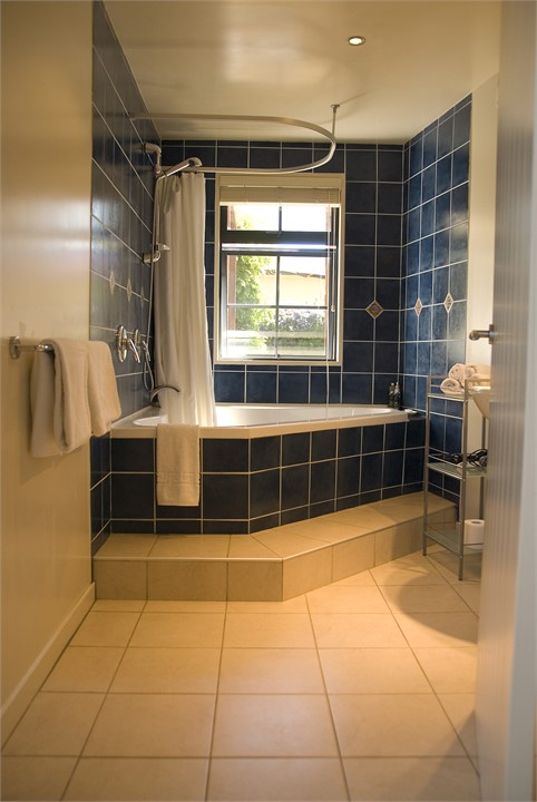 Bathroom 2, with shower over bath. Underfloor heat