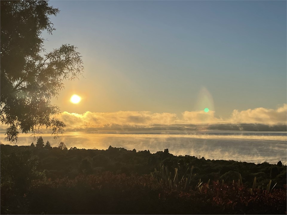 Looking towards Taupo, gorgeous sunrises
