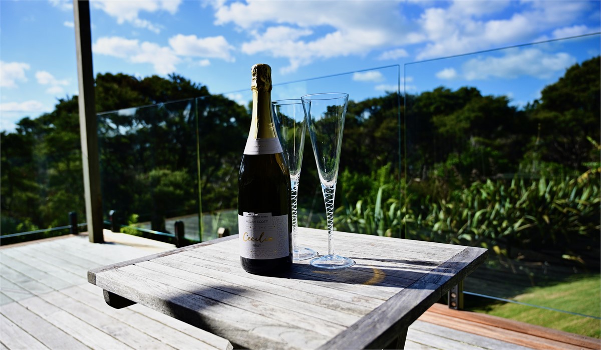 Lovely deck straight off the bedroom with magnific