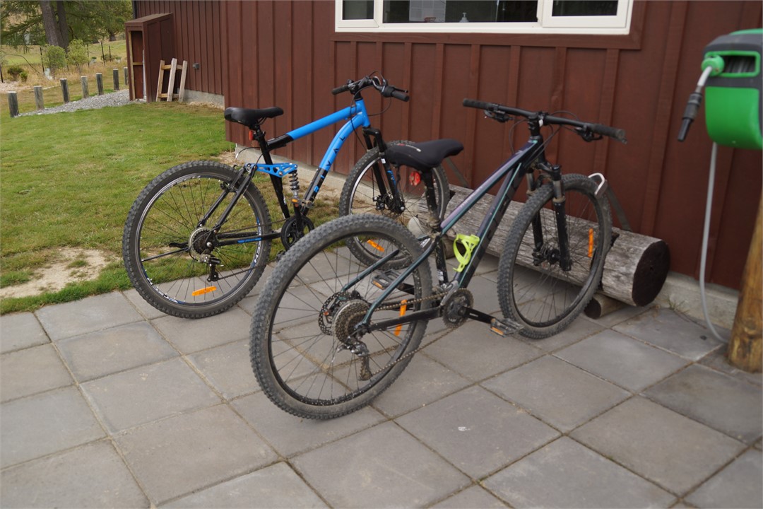 bike rack, bikes not supplied