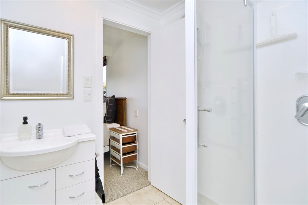 Bathroom 1 has a shower and a toilet (ensuite)