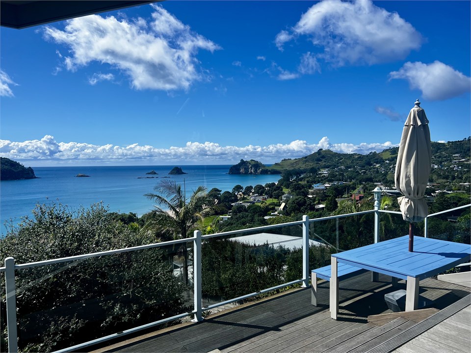 Expansive views from the balcony