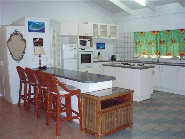Kitchen area with buffet