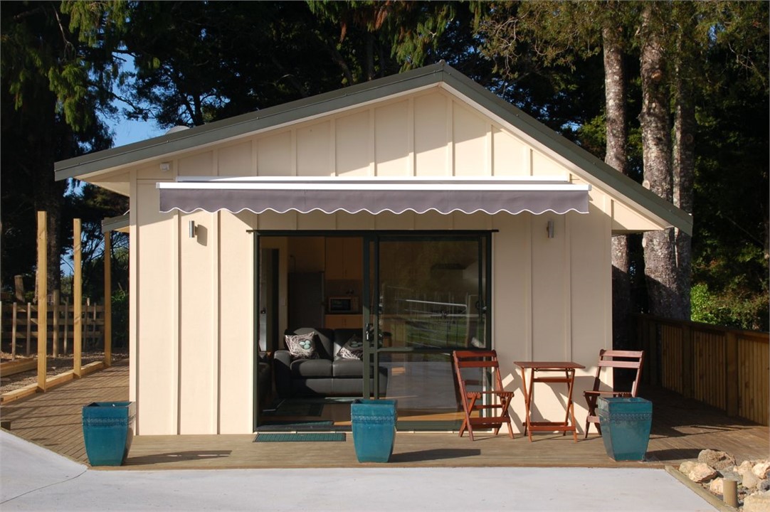 Sunny site with wrap-around deck