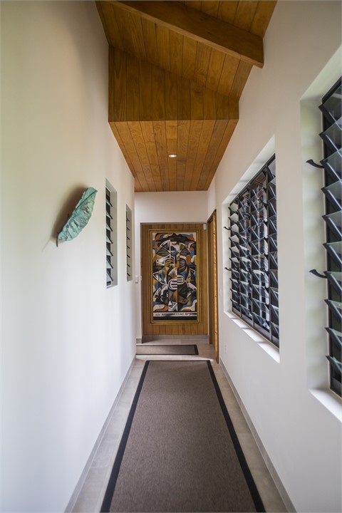 5 well-appointed bedrooms sit off an enclosed hall