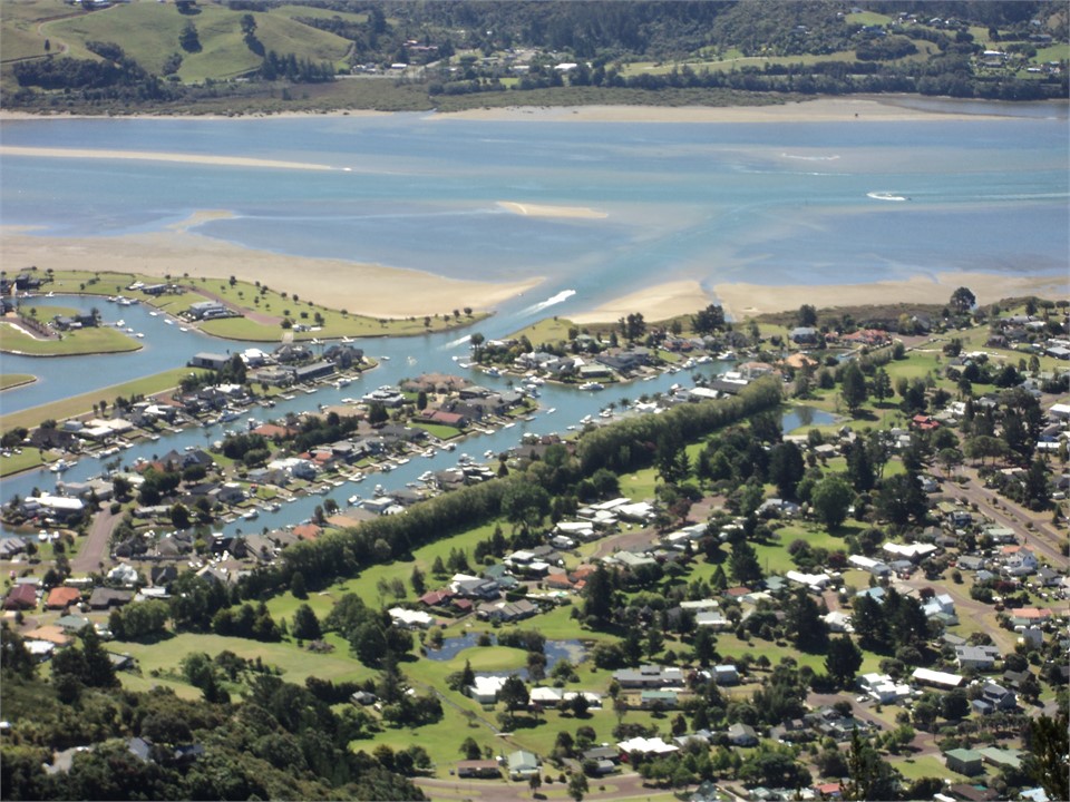 Pauanui Waterways from top Pauanui Mountain