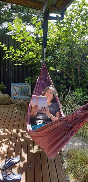 Relax in a hammock on your private deck