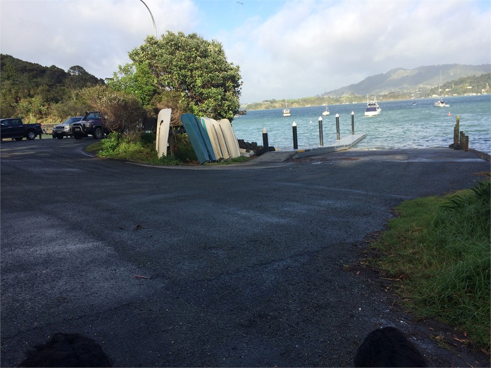 Nearby boat launch at Whangaroa