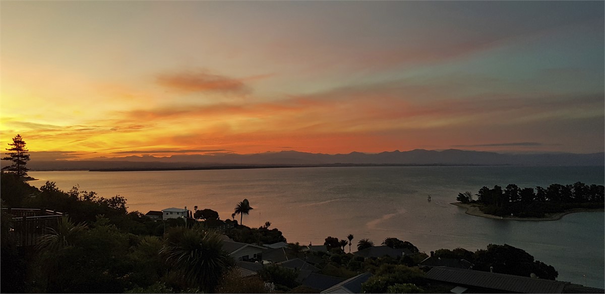 Sunset from the balcony