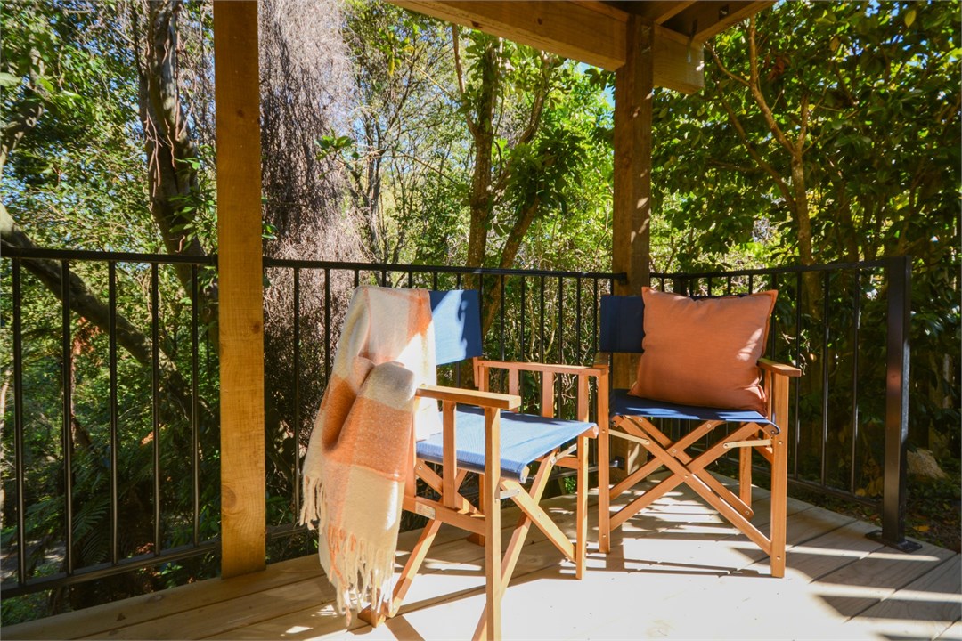 Seating areas on the balcony