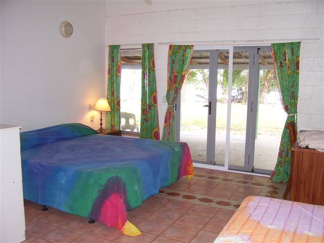 View of beach from bedroom