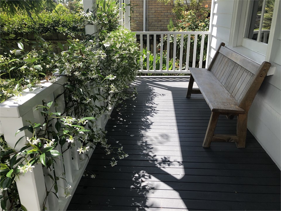 Sit on the pew, smell the jasmine and watch the wo