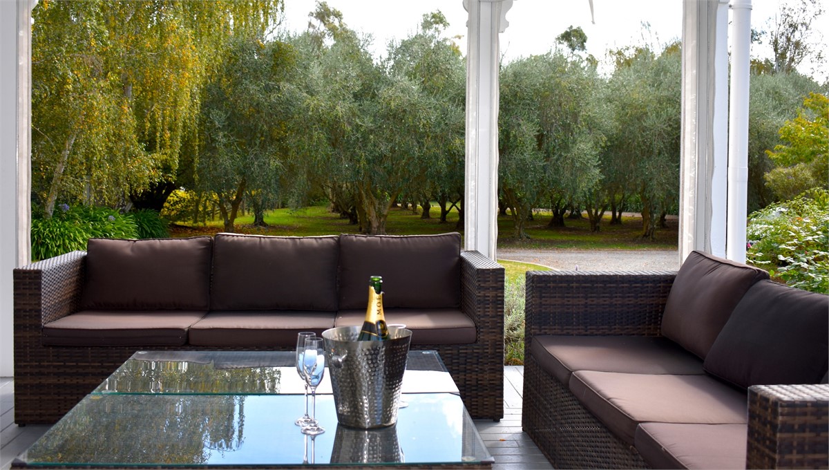 Relax on the wrap-around verandah